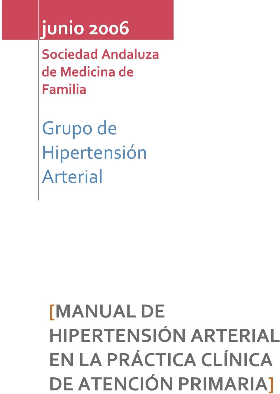 Hipertensión Arterial [MANUAL DE