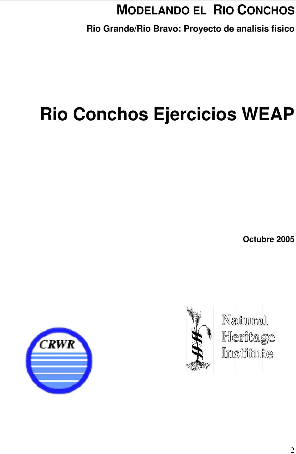 analisis fisico Rio Conchos