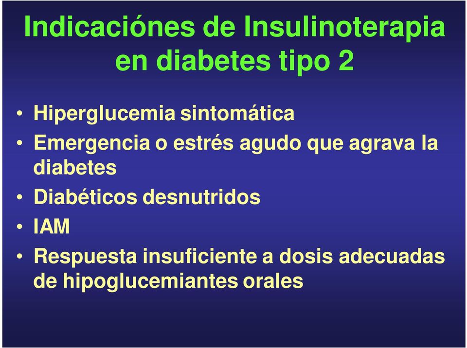 que agrava la diabetes Diabéticos desnutridos IAM