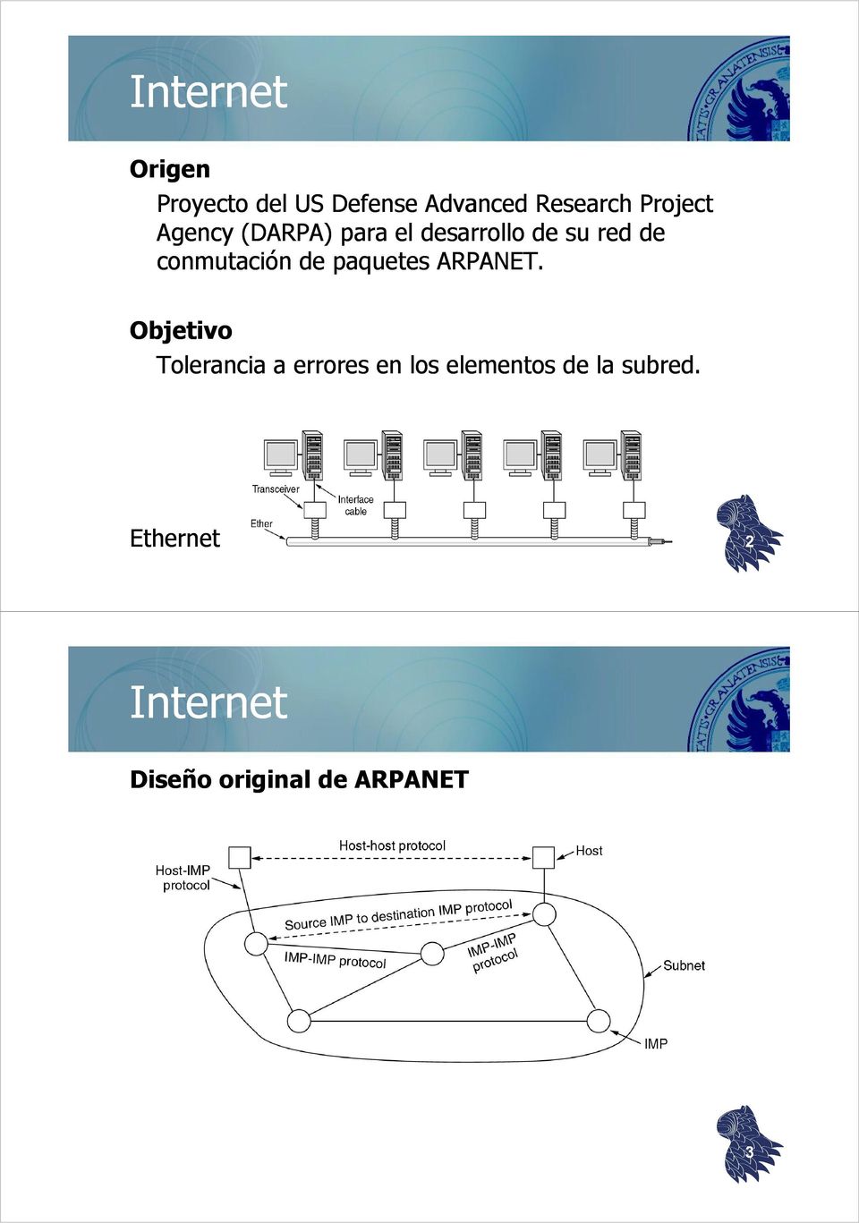 conmutación de paquetes ARPANET.
