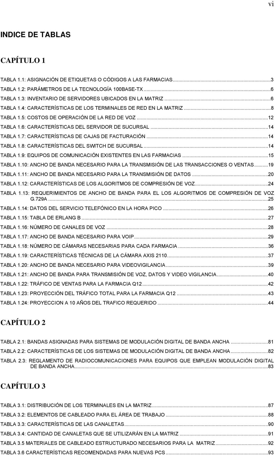 6: CARACTERÍSTICAS DEL SERVIDOR DE SUCURSAL...14 TABLA 1.7: CARACTERÍSTICAS DE CAJAS DE FACTURACIÓN...14 TABLA 1.8: CARACTERÍSTICAS DEL SWITCH DE SUCURSAL...14 TABLA 1.9: EQUIPOS DE COMUNICACIÓN EXISTENTES EN LAS FARMACIAS.