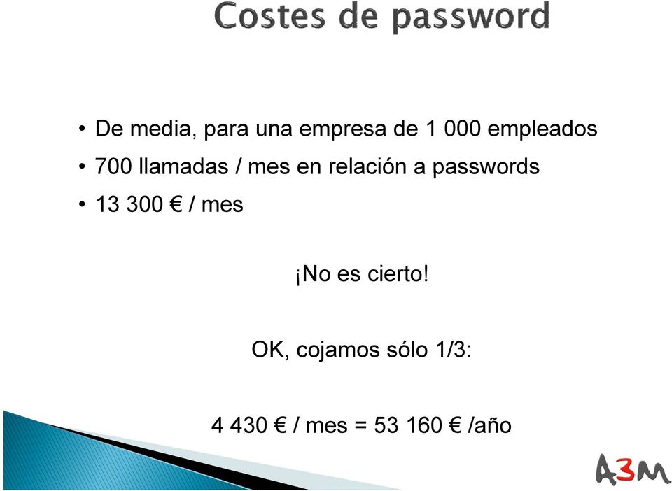 a passwords 13 300 / mes No es cierto!