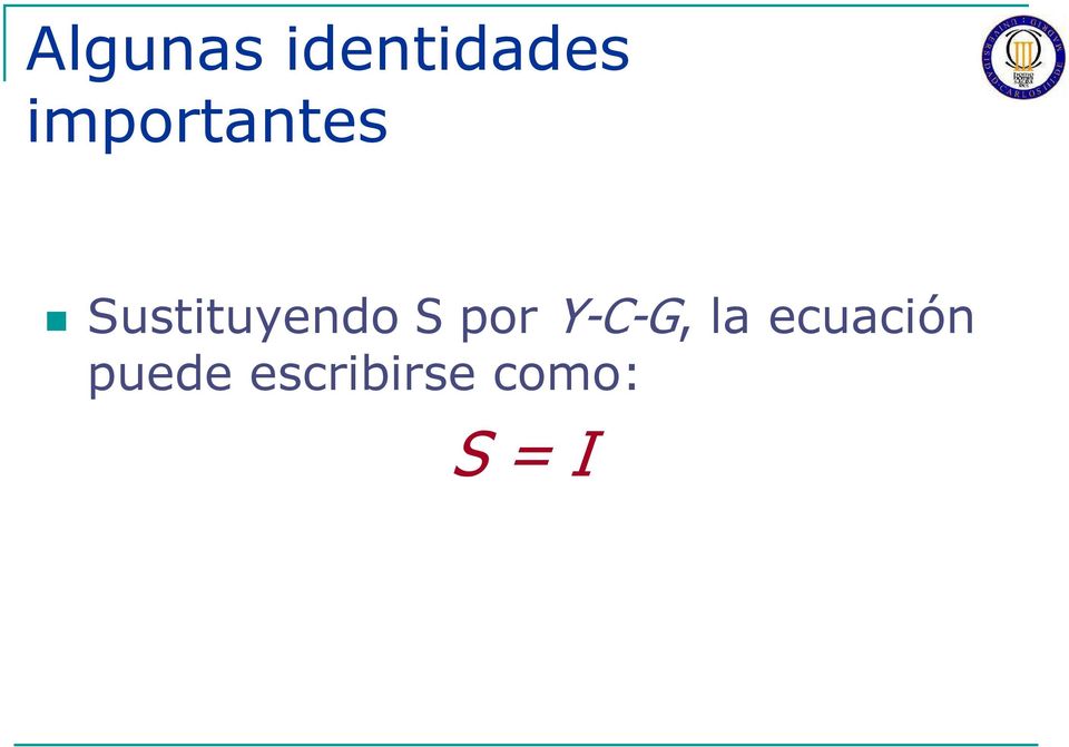 S por Y-C-G, la ecuación