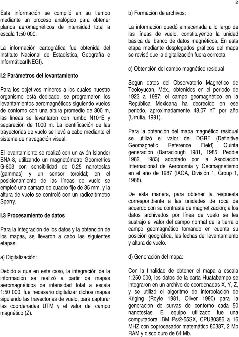 stituto Nacional de Estadística, Geografía e In