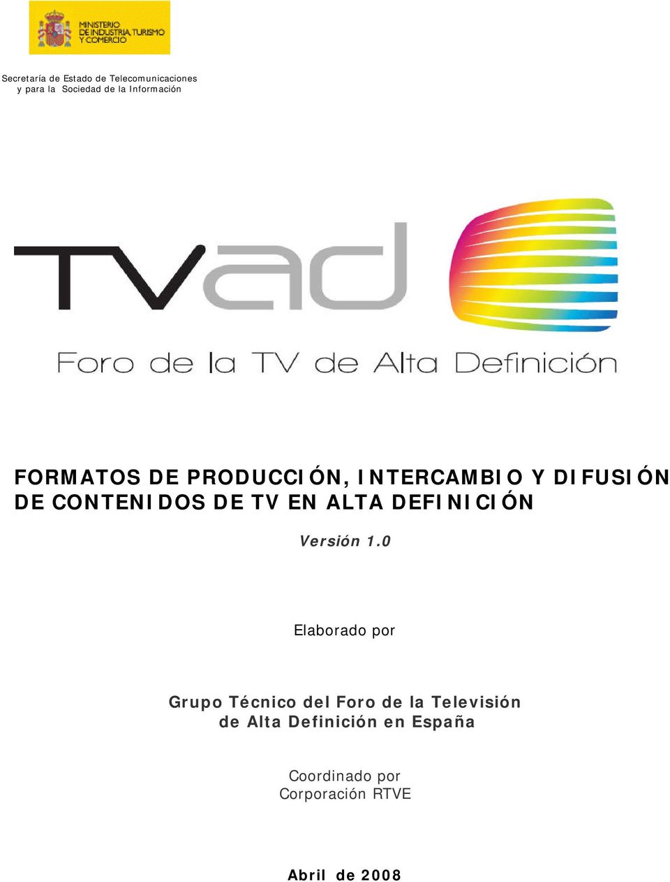 TV EN ALTA DEFINICIÓN Versión 1.