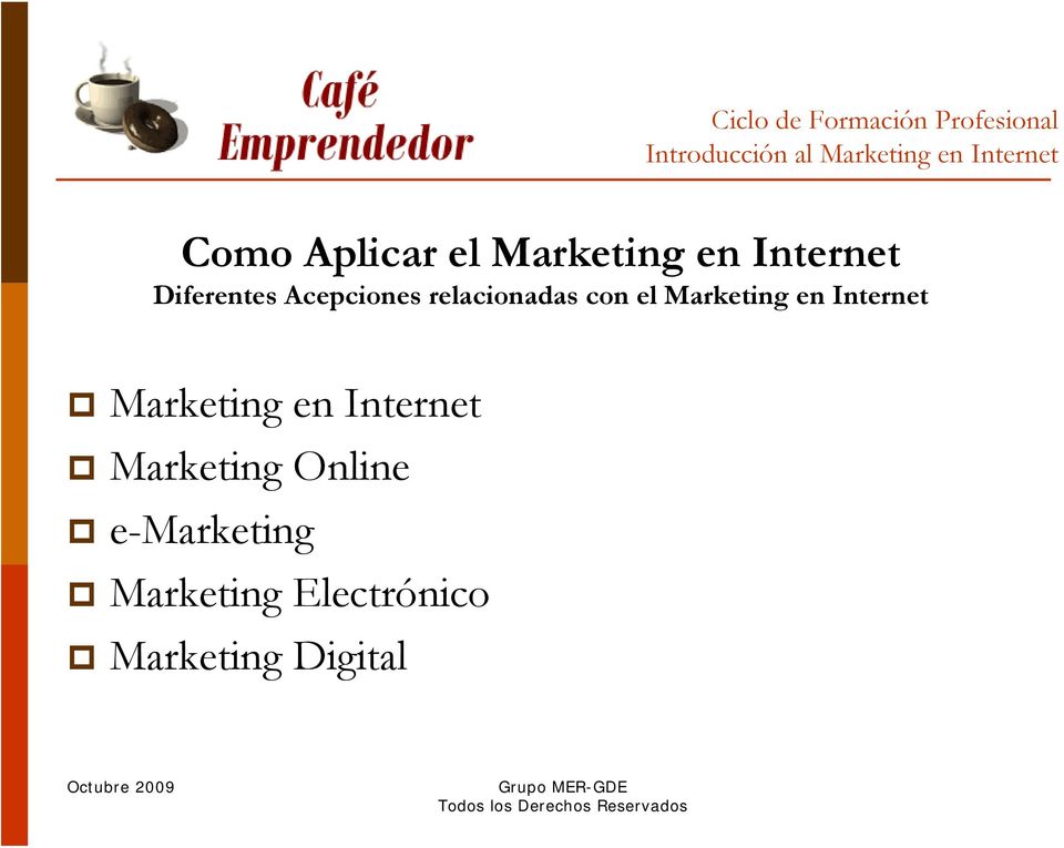Marketing en Internet Marketing en Internet