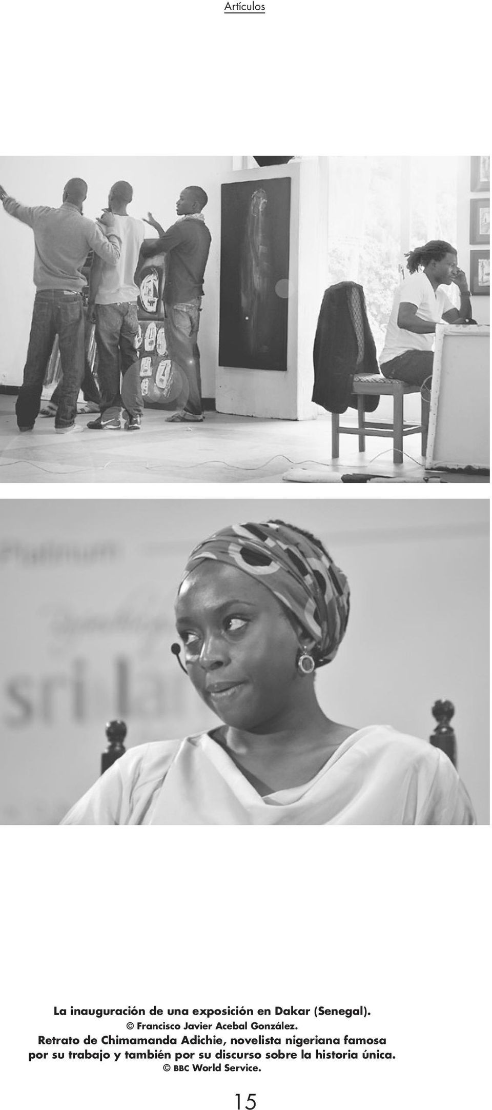 Retrato de Chimamanda Adichie, novelista nigeriana famosa