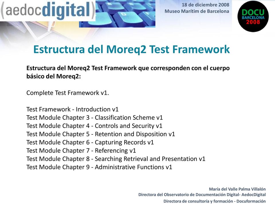 Test Framework - Introduction v1 Test Module Chapter 3 - Classification Scheme v1 Test Module Chapter 4 - Controls and Security v1