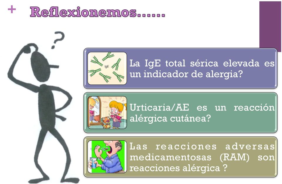 Urticaria/AE es un reacción alérgica