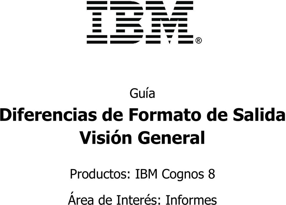 General Productos: IBM