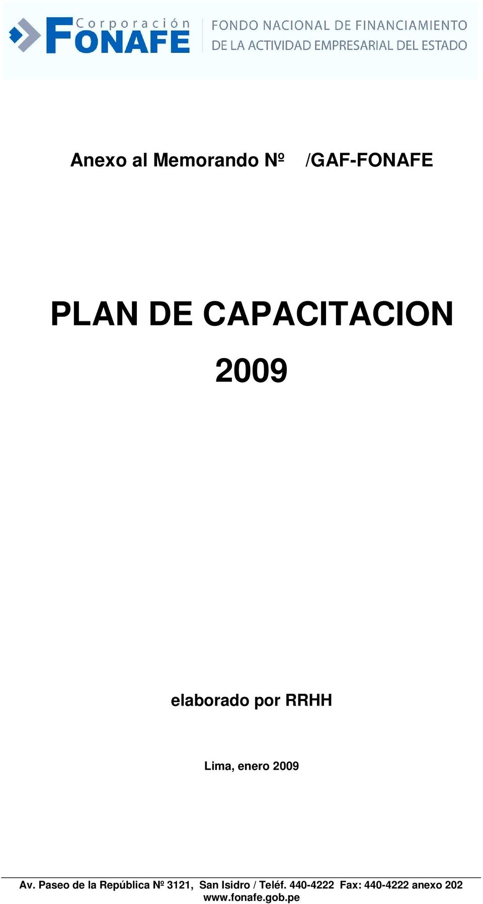 CAPACITACION 2009