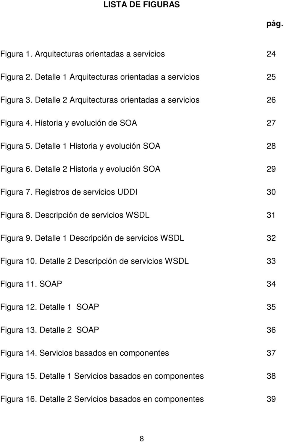 Detalle 2 Historia y evolución SOA 29 Figura 7. Registros de servicios UDDI 30 Figura 8. Descripción de servicios WSDL 31 Figura 9. Detalle 1 Descripción de servicios WSDL 32 Figura 10.
