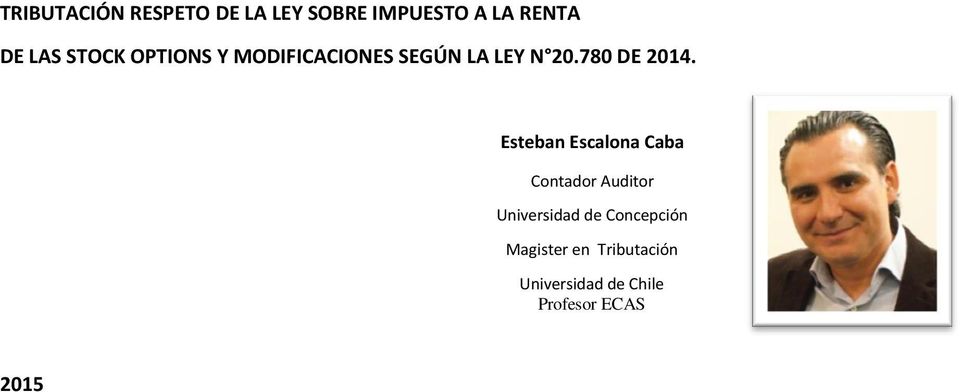 Esteban Escalona Caba Contador Auditor Universidad de