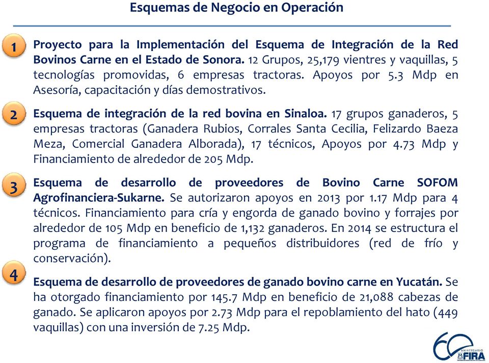 2 Esquema de integración de la red bovina en Sinaloa.