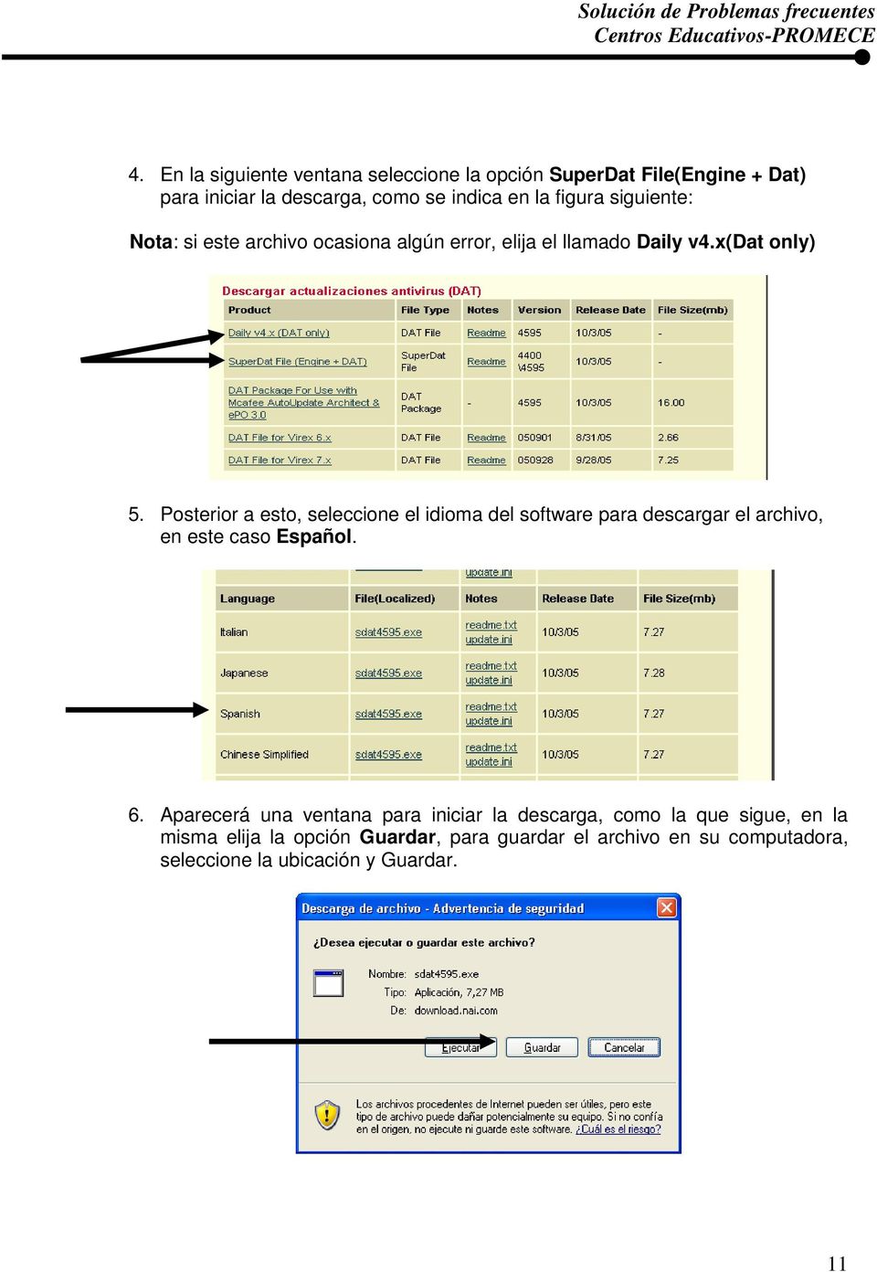 Posterior a esto, seleccione el idioma del software para descargar el archivo, en este caso Español. 6.