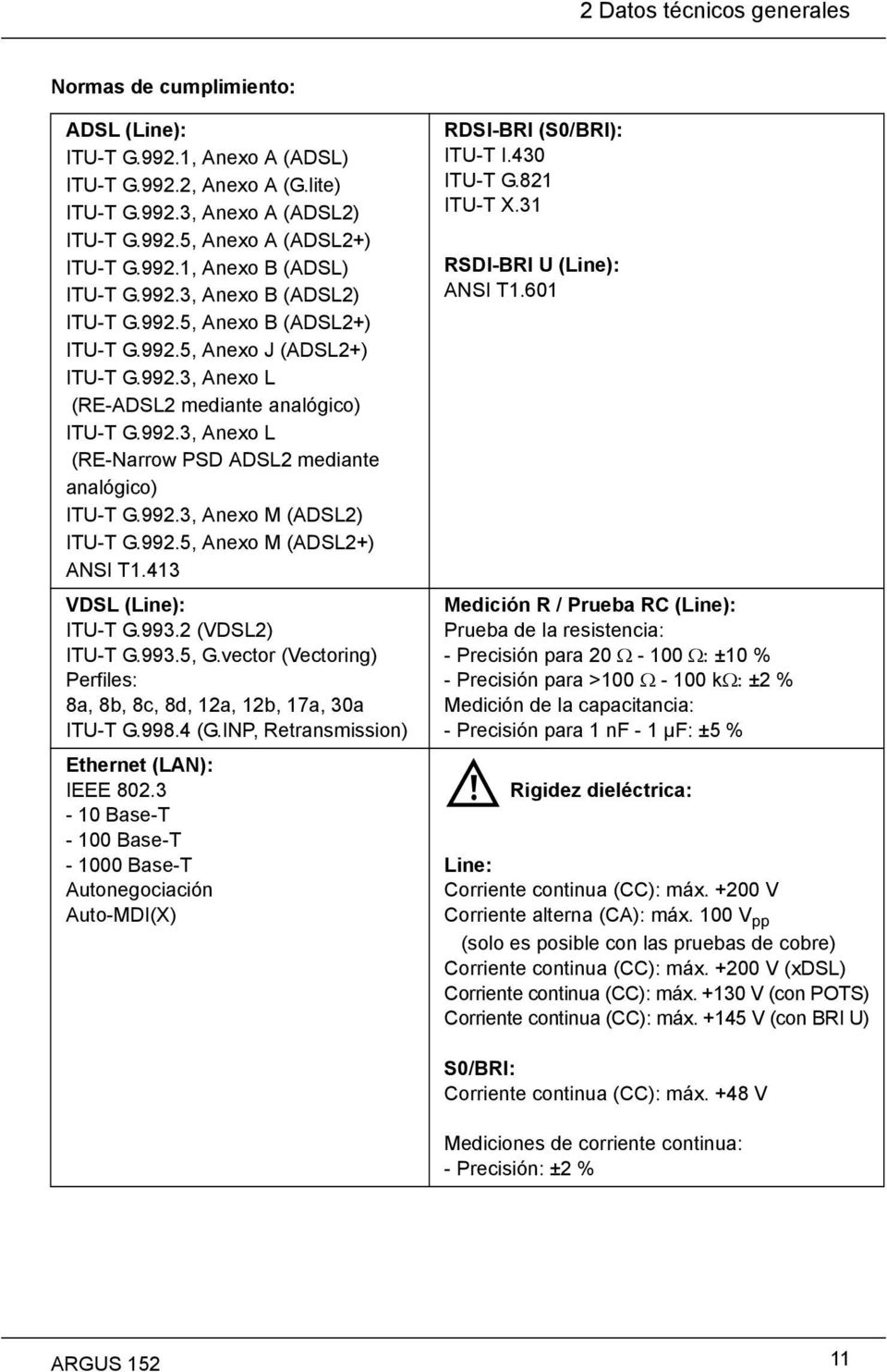 992.3, Anexo M (ADSL2) ITU-T G.992.5, Anexo M (ADSL2+) ANSI T1.413 VDSL (Line): ITU-T G.993.2 (VDSL2) ITU-T G.993.5, G.vector (Vectoring) Perfiles: 8a, 8b, 8c, 8d, 12a, 12b, 17a, 30a ITU-T G.998.4 (G.