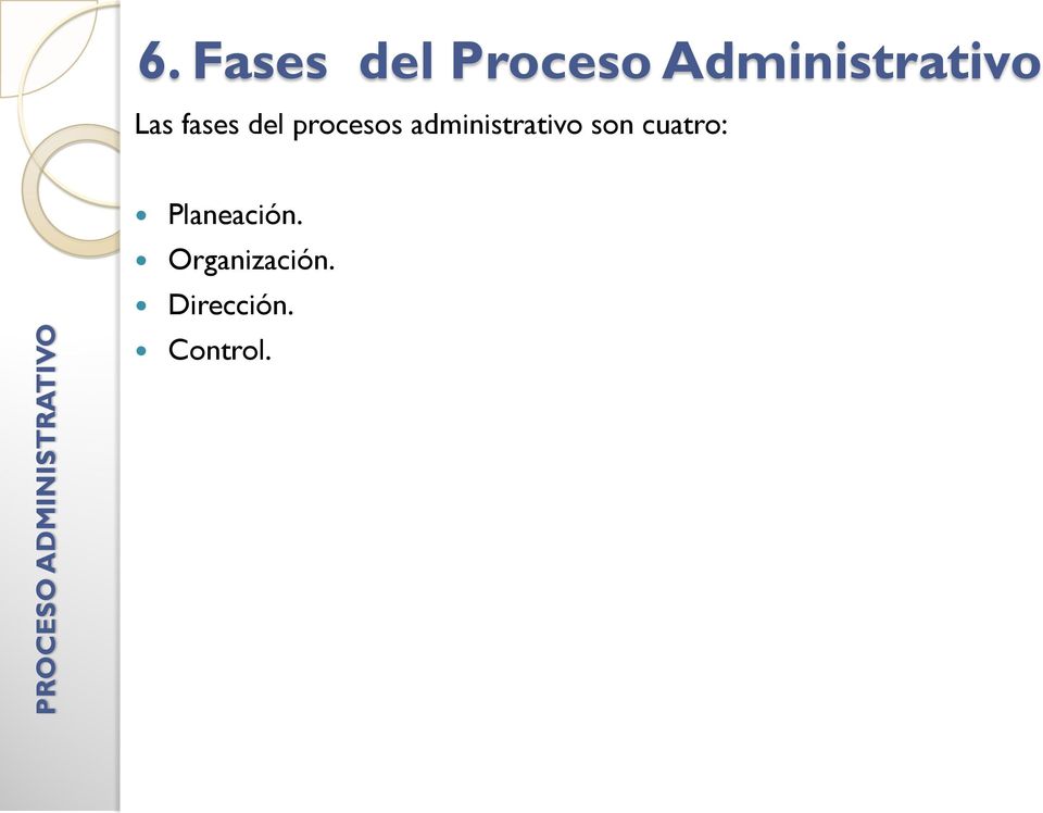 procesos administrativo son