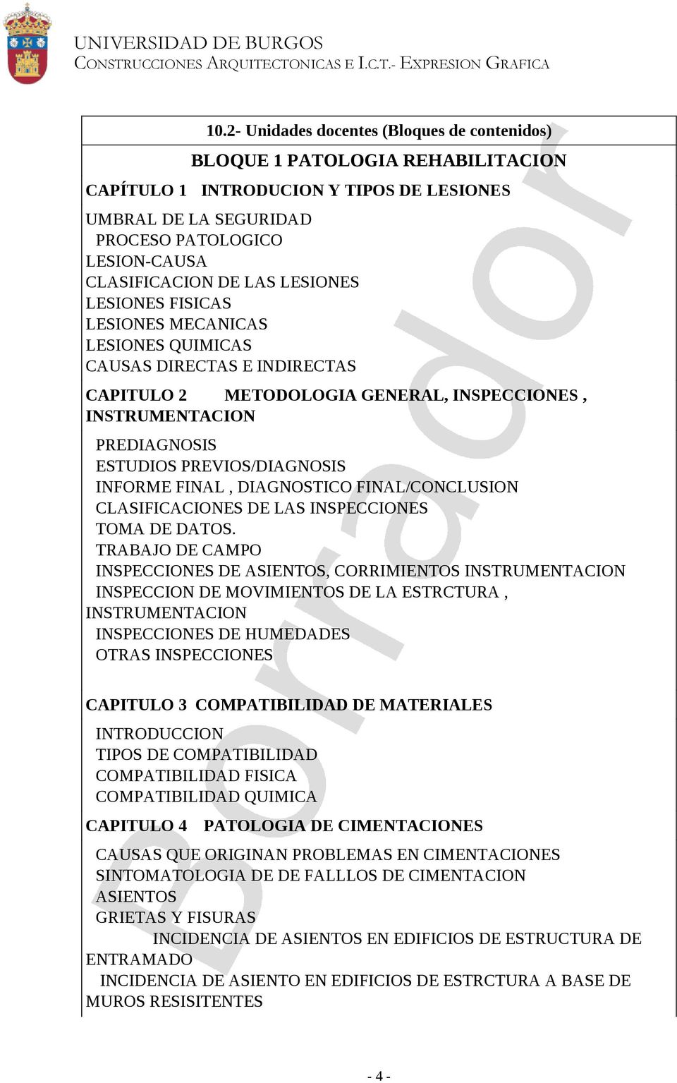 INFORME FINAL, DIAGNOSTICO FINAL/CONCLUSION CLASIFICACIONES DE LAS INSPECCIONES TOMA DE DATOS.