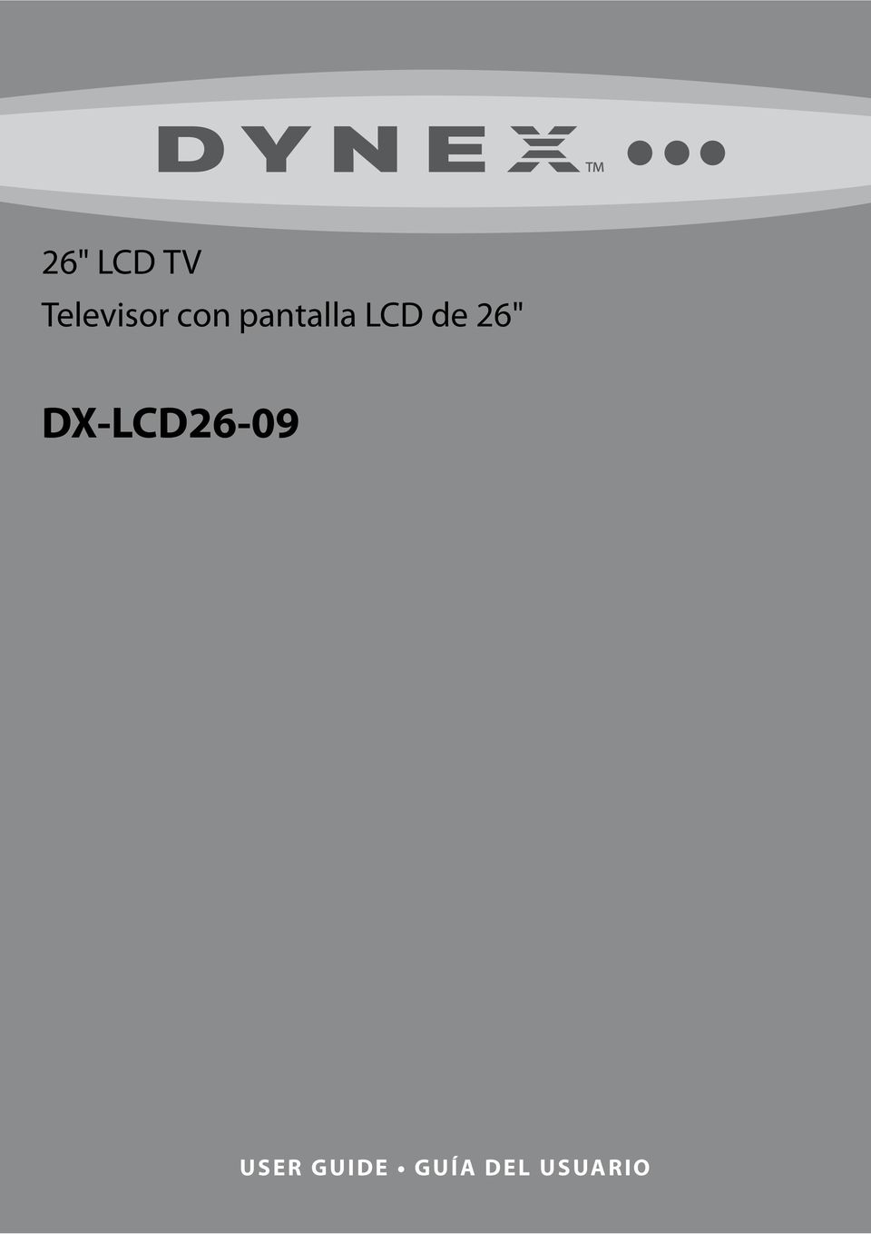 26" DX-LCD26-09 USER