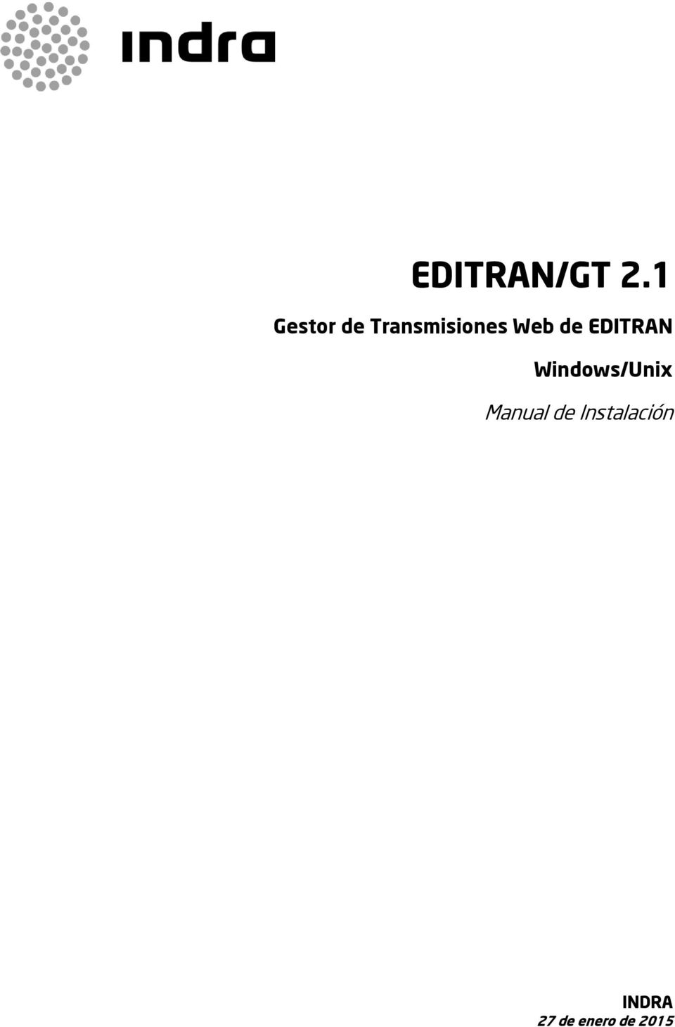 Web de EDITRAN Windows/Unix
