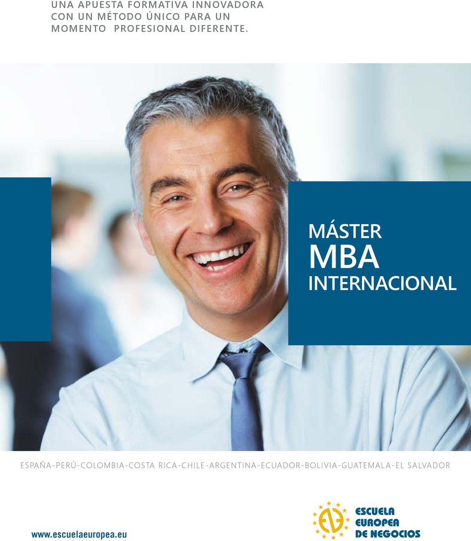 MÁSTER MBA INTERNACIONAL ESPAÑA-PERÚ-COLOMBIA-COSTA