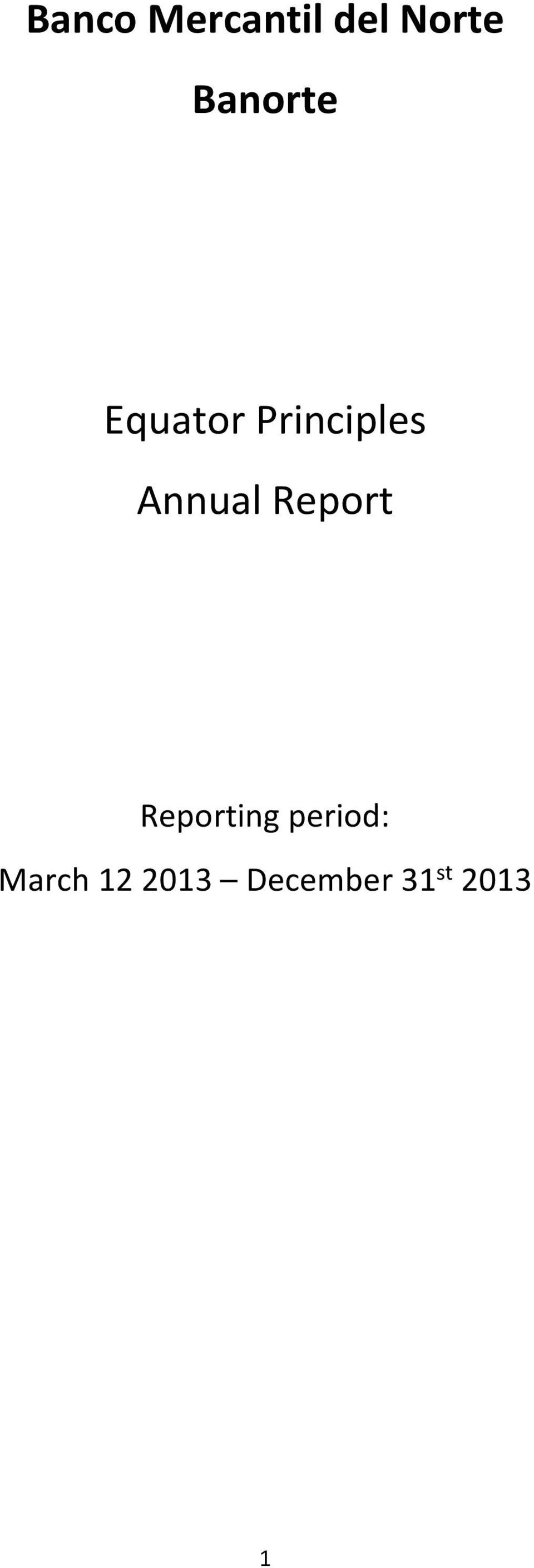 Annual Report Reporting