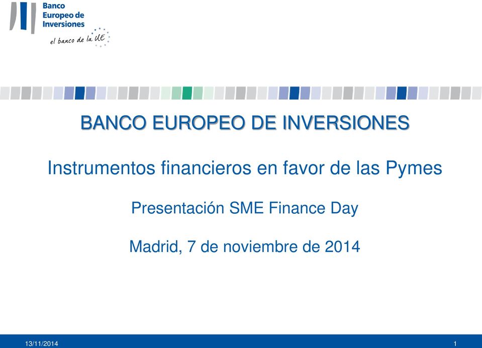 las Pymes Presentación SME Finance