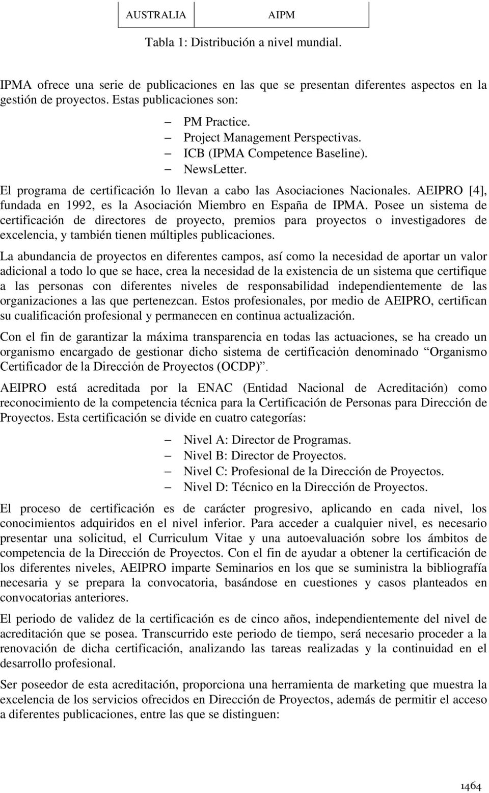 AEIPRO [4], fundada en 1992, es la Asociación Miembro en España de IPMA.