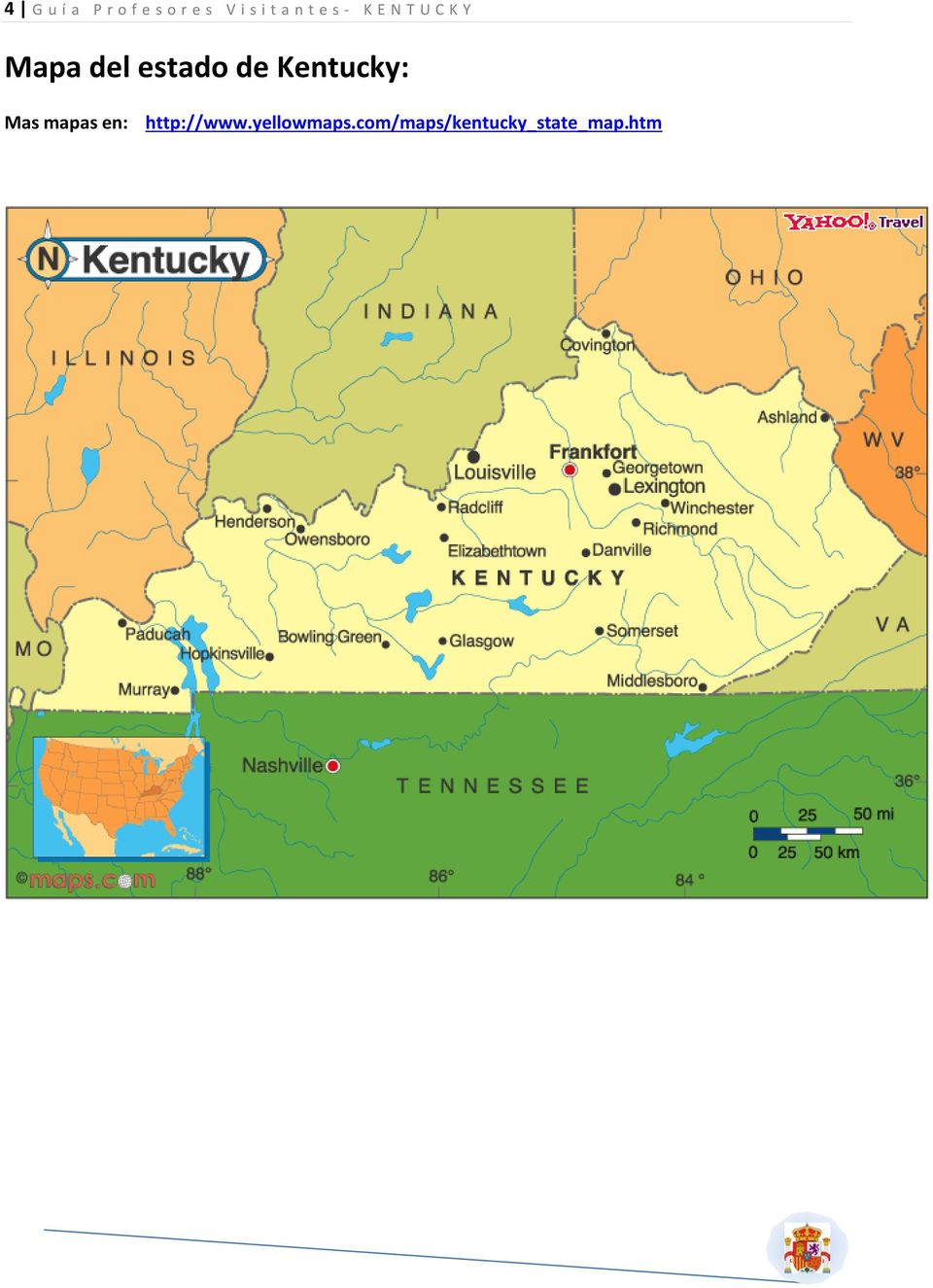 Kentucky: Mas mapas en: