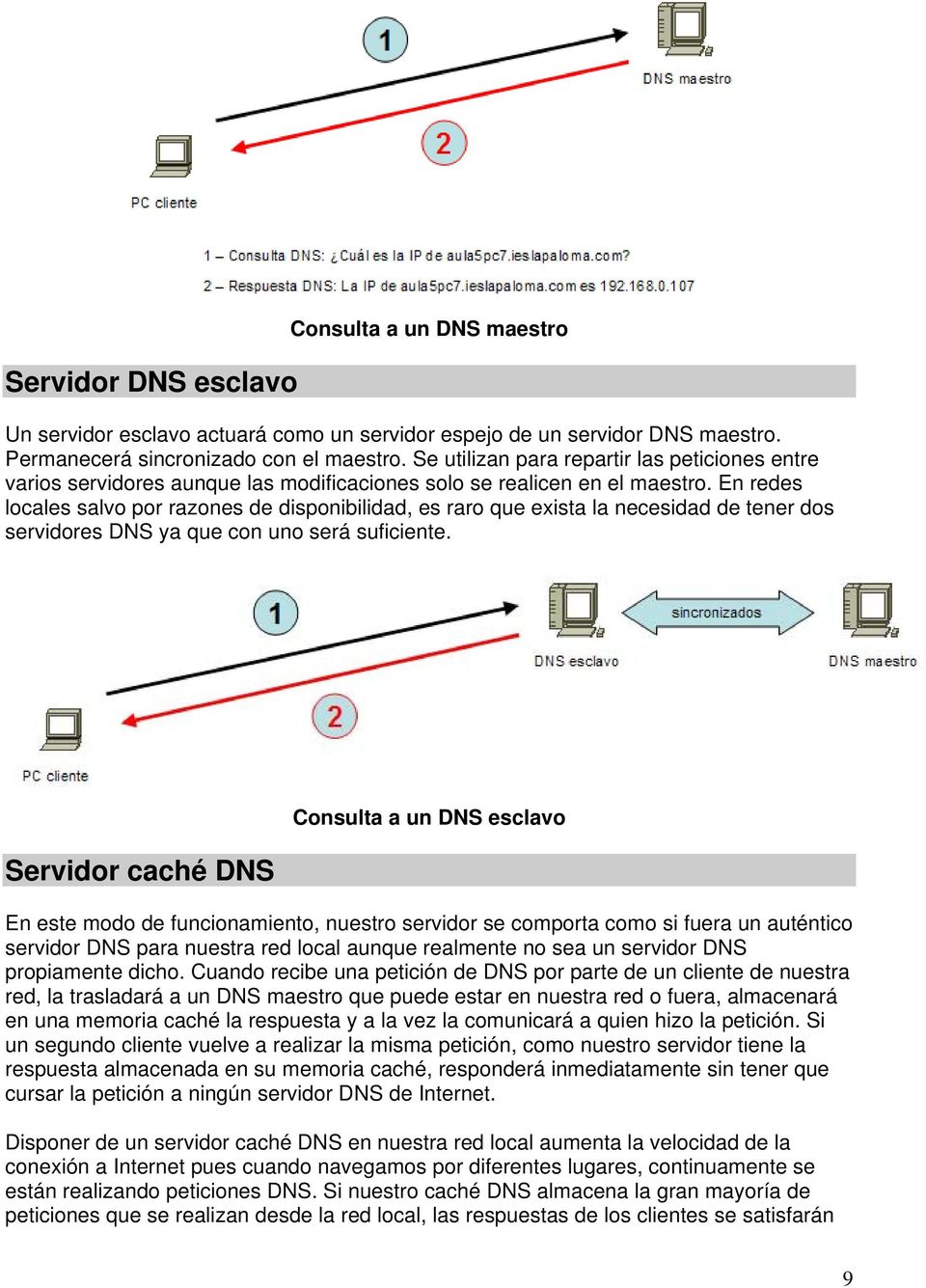 En redes locales salvo por razones de disponibilidad, es raro que exista la necesidad de tener dos servidores DNS ya que con uno será suficiente.