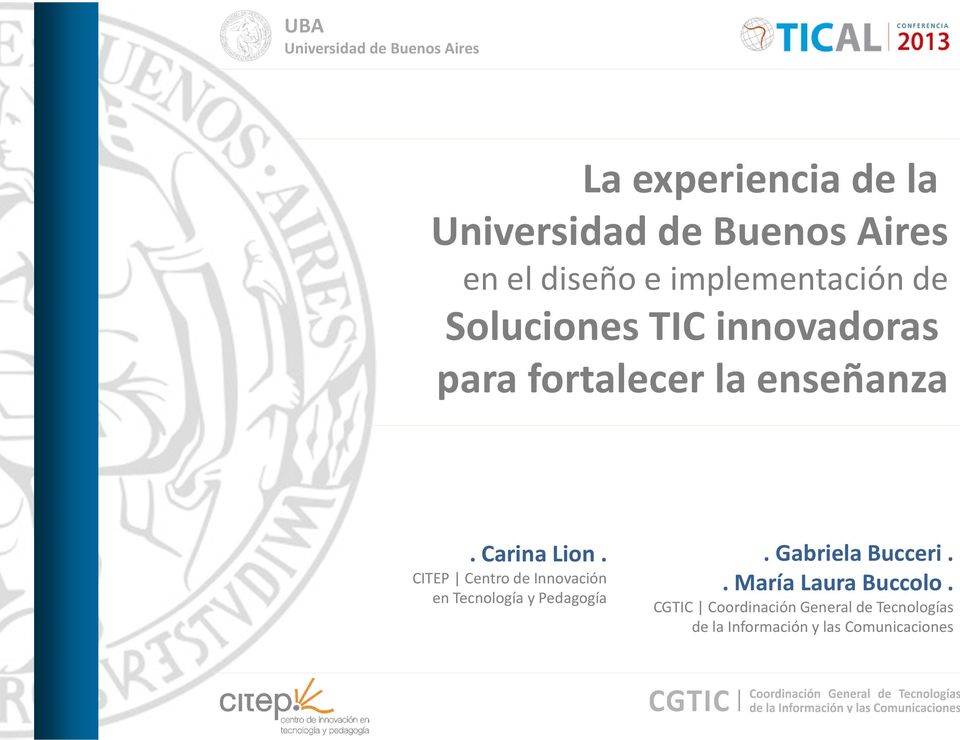 CITEP Centro de Innovación en Tecnología y Pedagogía. Gabriela Bucceri.