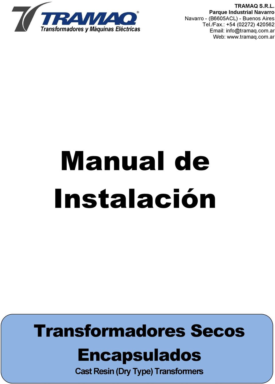 Parque Industrial Navarro Manual de