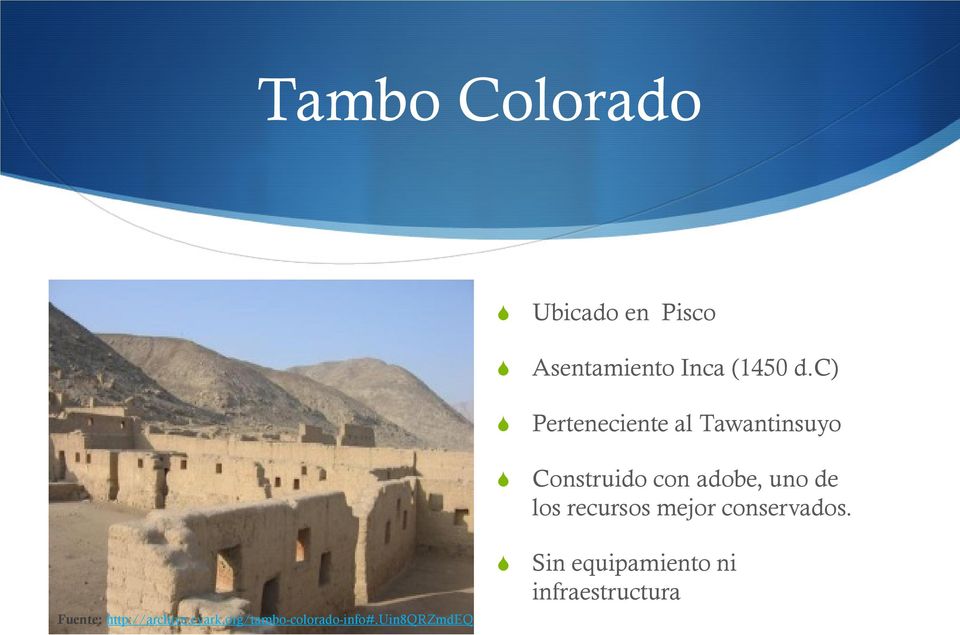 uin8qrzmdeq Ubicado en Pisco Asentamiento Inca (1450 d.
