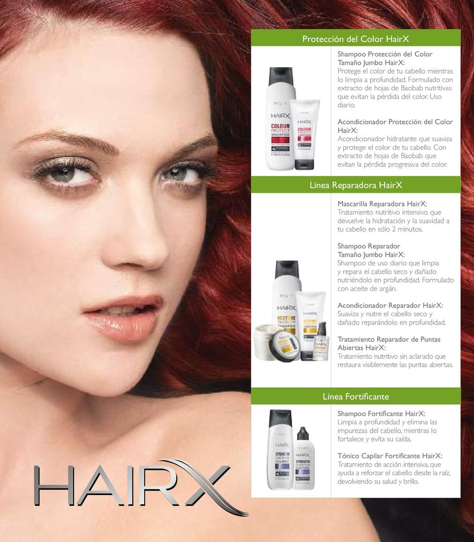 Acondicionador Protección del Color HairX: Acondicionador hidratante que suaviza y protege el color de tu cabello. Con extracto de hojas de Baobab que evitan la pérdida progresiva del color.