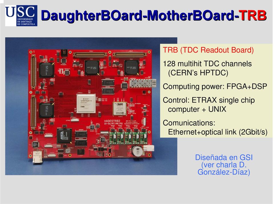 Control: ETRAX single chip computer + UNIX Comunications: