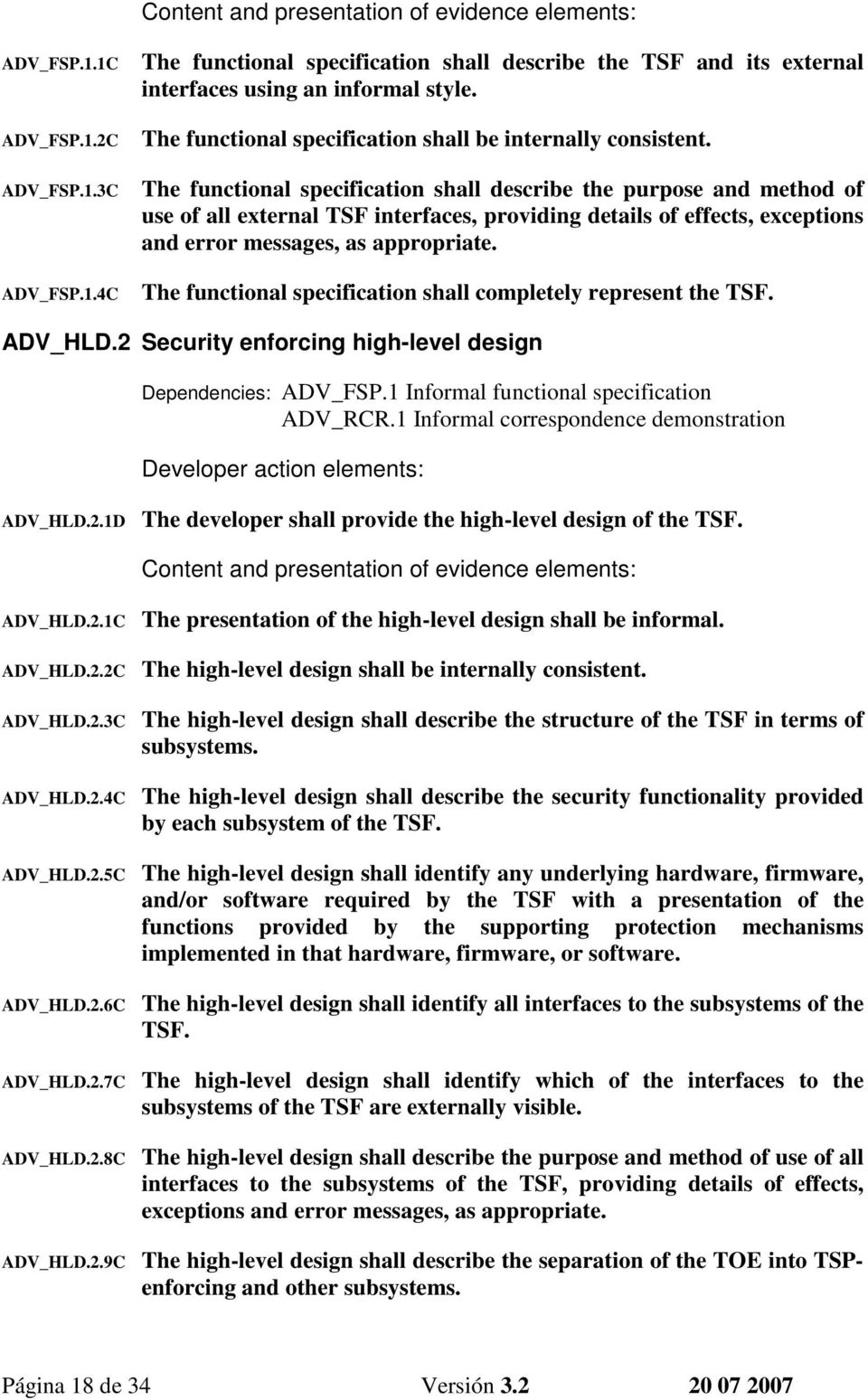 The functional specification shall describe the purpose and method of use of all external TSF interfaces, providing details of effects, exceptions and error messages, as appropriate.