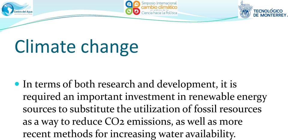 substitute the utilization of fossil resources as a way to reduce