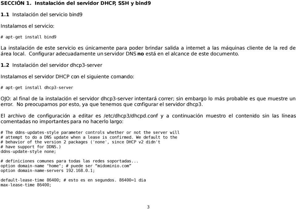área local. Configurar adecuadamente un servidor DNS no está en el alcance de este documento. 1.