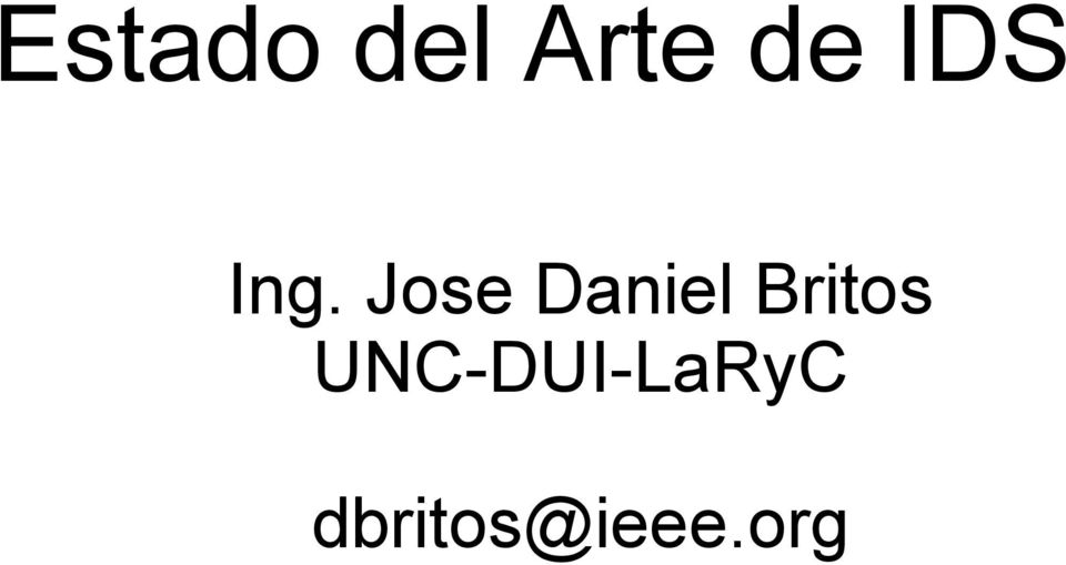 Jose Daniel Britos