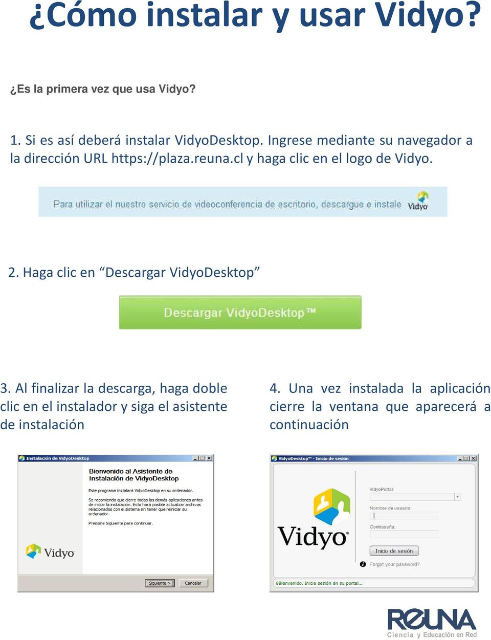 2. Haga clic en Descargar VidyoDesktop 3.