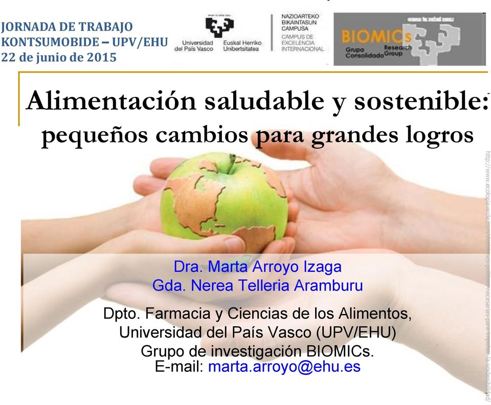 Farmacia y Ciencias de los Alimentos, Universidad del País Vasco (UPV/EHU) Grupo de investigación BIOMICs.