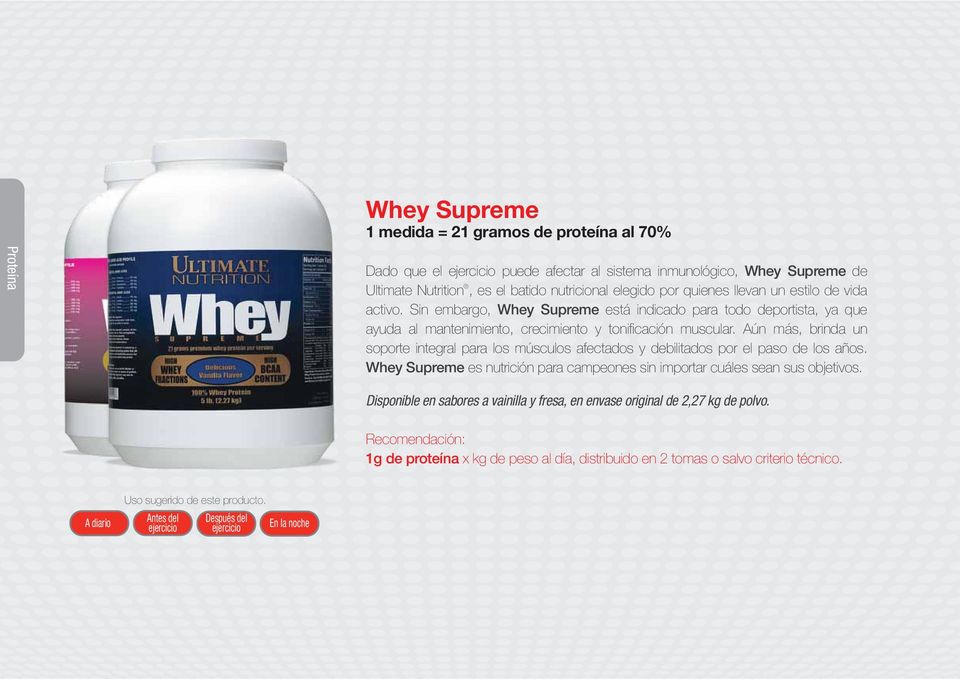 Sin embargo, Whey Supreme está indicado para todo deportista, ya que ayuda al mantenimiento, crecimiento y tonificación muscular.