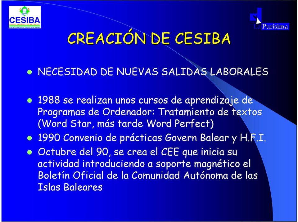 1990 Convenio de prácticas Govern Balear y H.F.I.