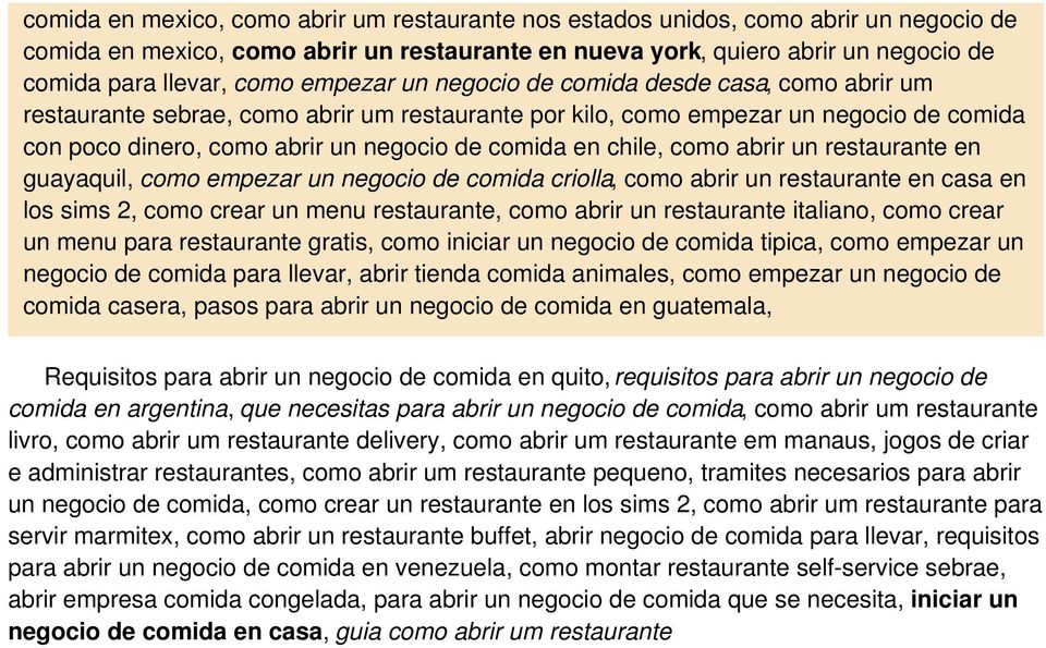 chile, como abrir un restaurante en guayaquil, como empezar un negocio de comida criolla, como abrir un restaurante en casa en los sims 2, como crear un menu restaurante, como abrir un restaurante