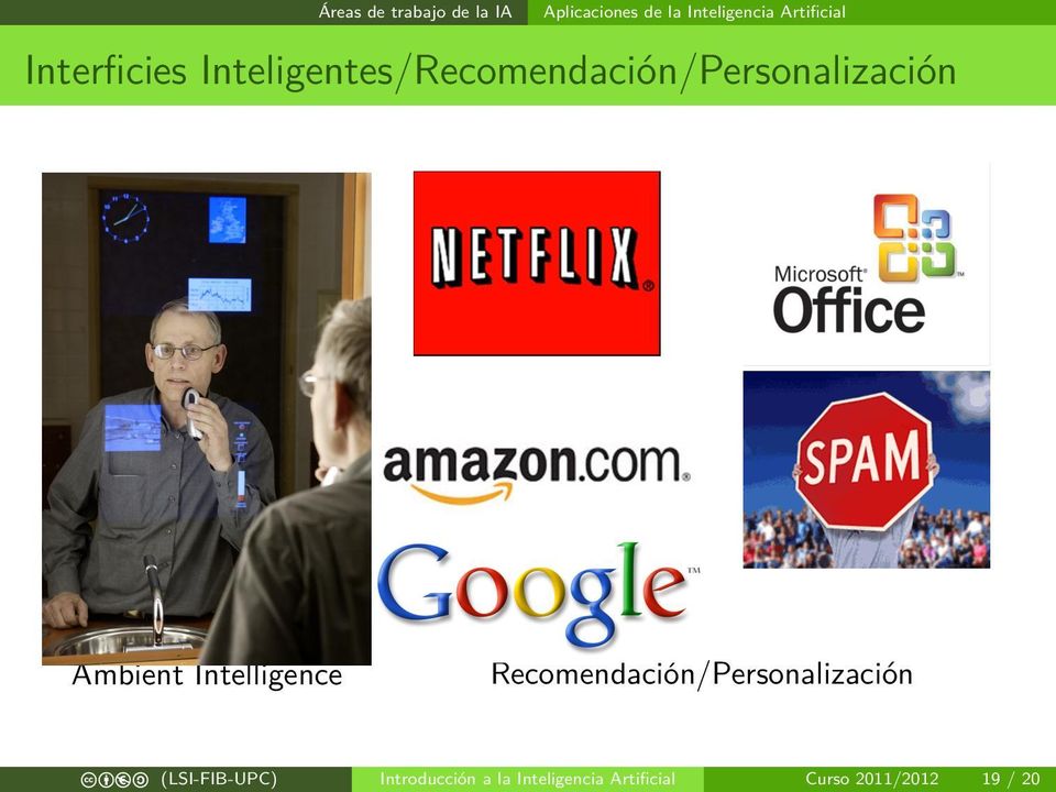 Inteligentes/Recomendación/Personalización Ambient Intelligence