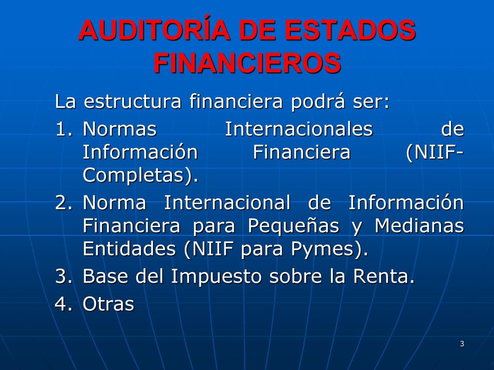 Norma Internacional de Información Financiera para Pequeñas y Medianas