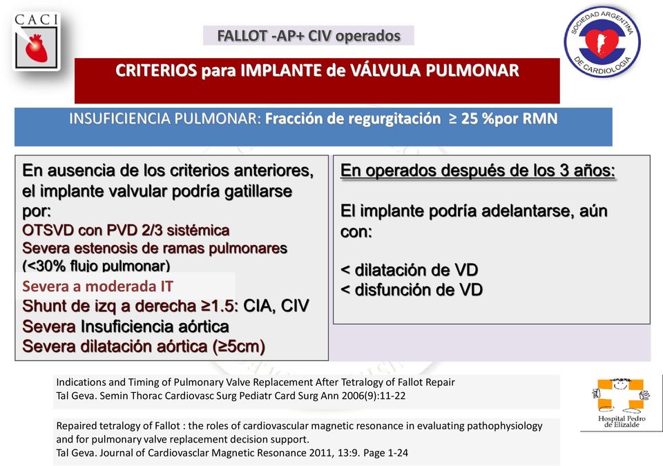 Semin Thorac Cardiovasc Surg Pediatr Card Surg Ann 2006(9):11-22 Repaired tetralogy of Fallot : the roles of cardiovascular magnetic