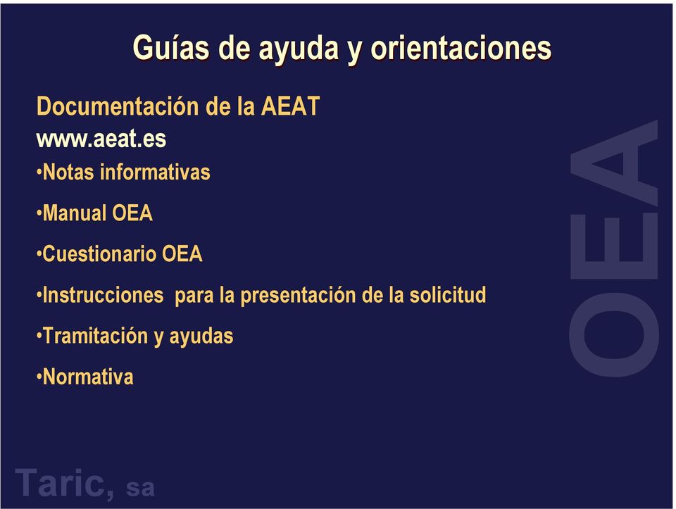 es Notas informativas Manual OEA Cuestionario