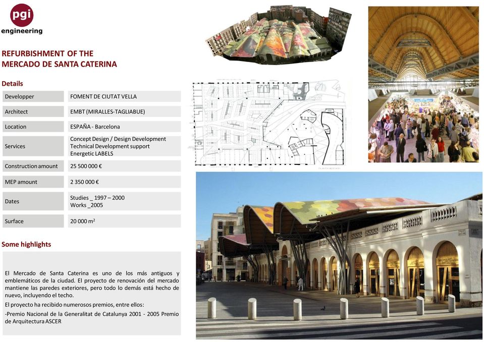 highlights El Mercado de Santa Caterina es uno de los más antiguos y emblemáticos de la ciudad.