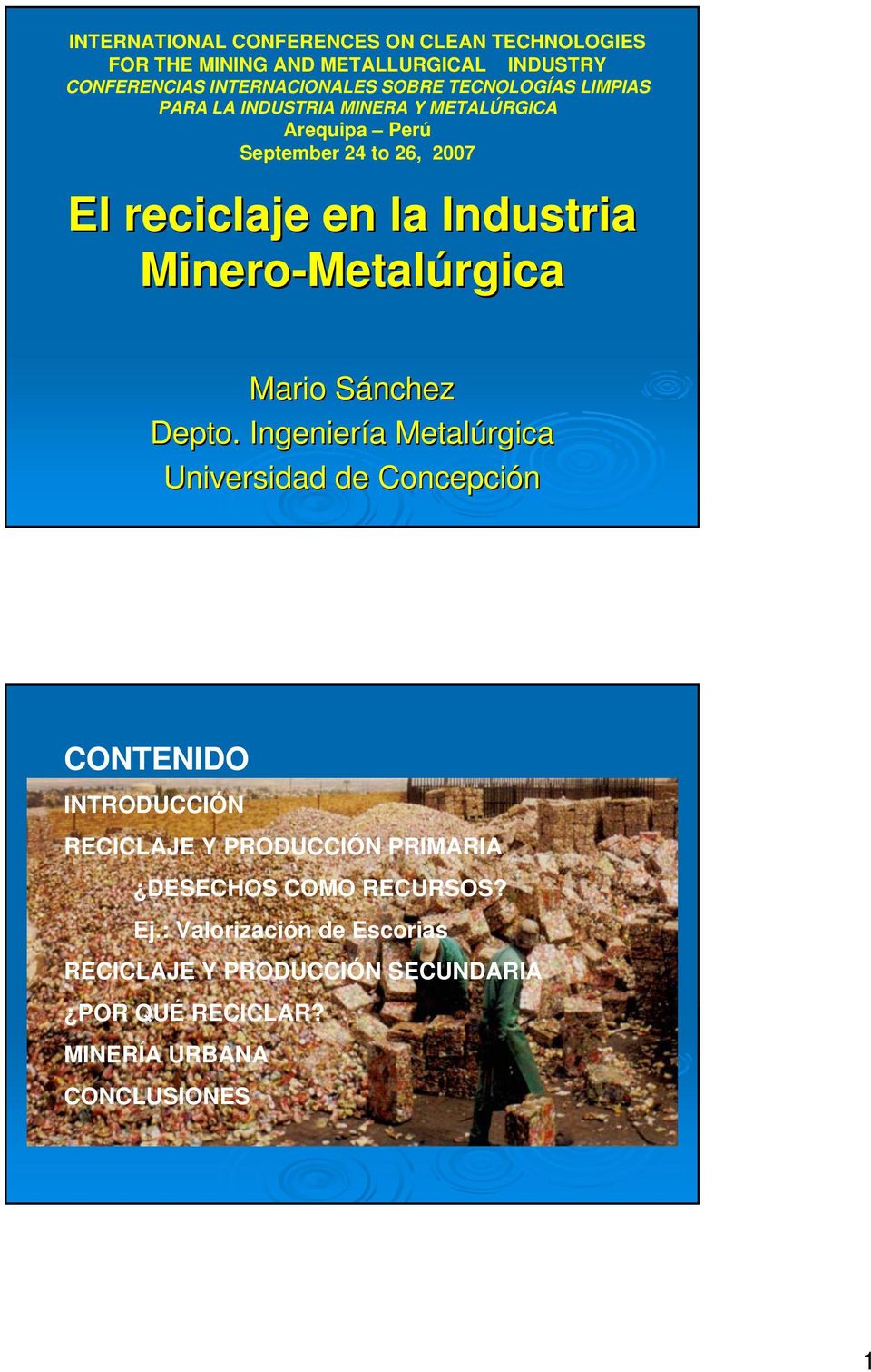 Minero-Metal Metalúrgica Mario Sánchez Depto.